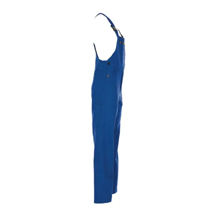 B-Ware Planam Latzhose Arbeitshose Overall Kornblau Herrenbekleidung Baumwolle Größe 48 - 4030913121482