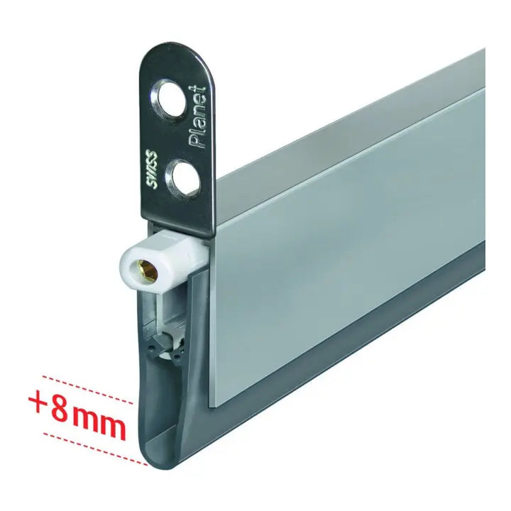 B-Ware Planet Assa Abloy Türdichtung Türbodendichtung Hs Aluminium 835mm Innentür Grau - 7612231002444
