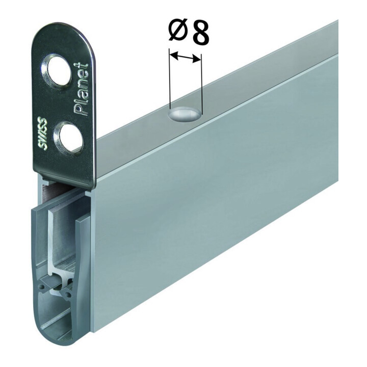 B-Ware Planet Assa Abloy Türabsenkdicht Dichtung Türdichtung Hs 960mm Aluminium 2 Stück - 7612231002482