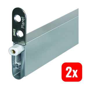 B-Ware Planet Assa Abloy Türabsenkdicht Dichtung Türdichtung Hs 960mm Aluminium 2 Stück