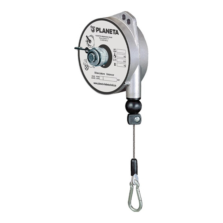 B-Ware Planeta Federzug Aufhängevorrichtung Hubgerät Alu Druckgussgehäuse 2 4kg 2m 2mm - 4250450414193