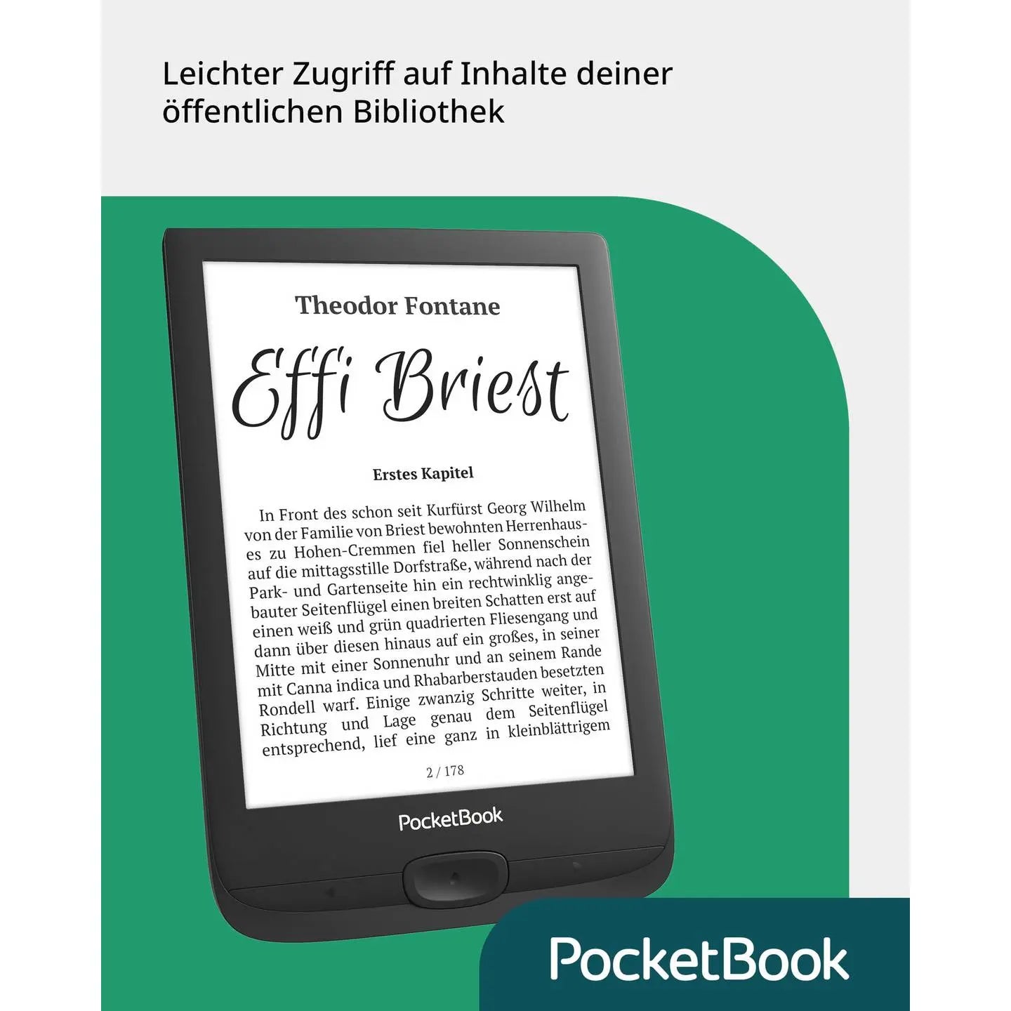 B-Ware Pocket Book E Book Reader E Book Lesegerät Schwarz Basic Lux 4 Touchscreen 6 Zoll - 4029164135300