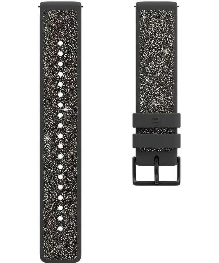 Polar Armband Uhrband Ersatz Crystal Grau Kunststoff Swarovski-Kristalle Größe S - 0725882058481