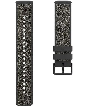 B-Ware Polar Armband Uhrband Ersatz Crystal Grau Kunststoff Swarovski Kristalle Größe S