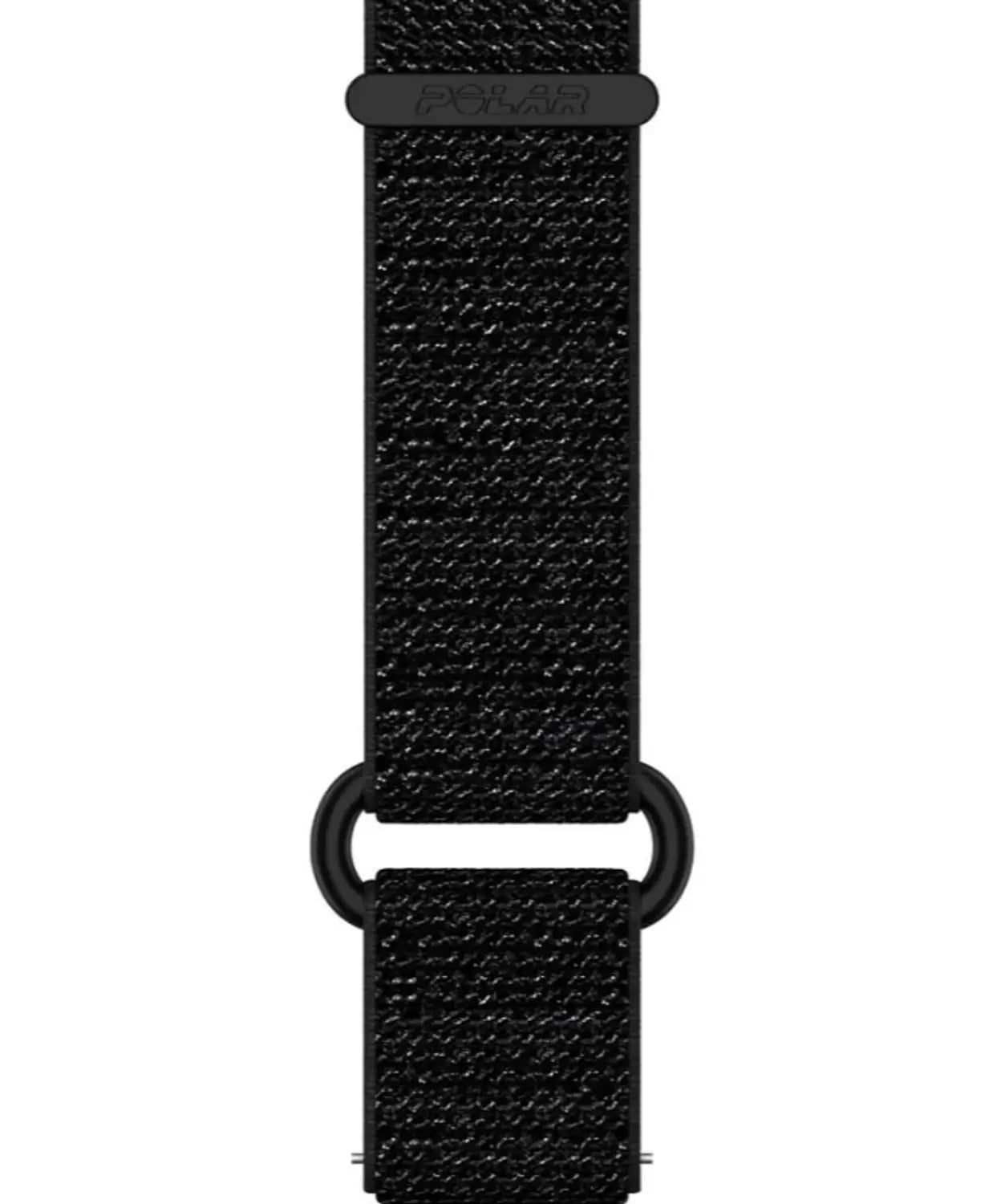 B-Ware Polar  Armband Band Textil Klettverschluss Nylon Schwarz Glatt Casual Größe M L - 725882061344