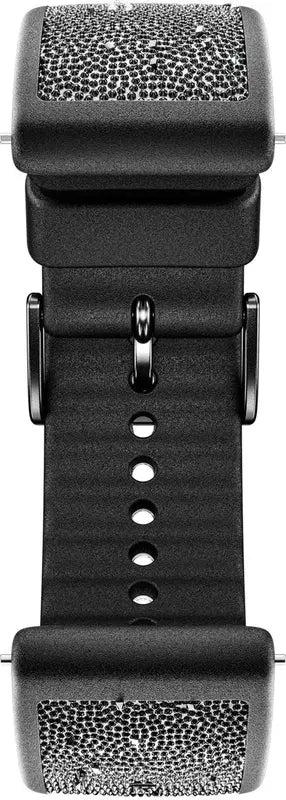 B-Ware Polar Armband Ersatzband Band Schwarz Swarovski Kristalle Größe S M - 725882063683
