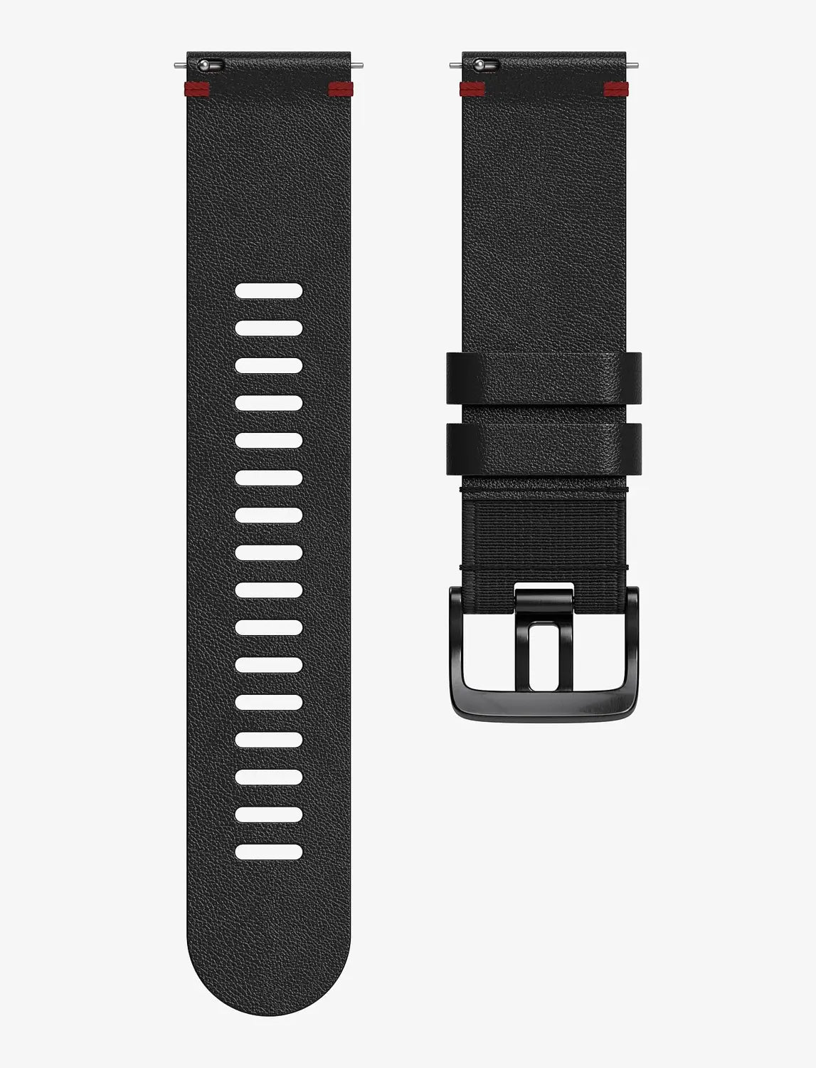 B-Ware Polar Uhrarmband Armband Lederarmband Für Sportuhr 22mm Leder Schwarz Größe M L - 725882060002