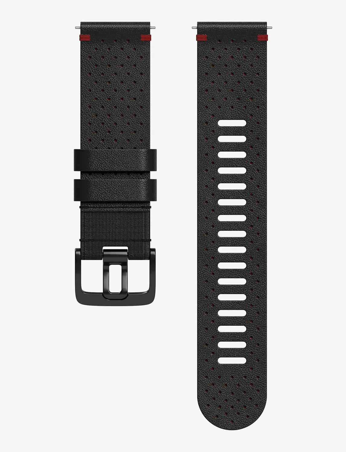 B-Ware Polar Uhrarmband Armband Lederarmband Für Sportuhr 22mm Leder Schwarz Größe M L - 725882060002