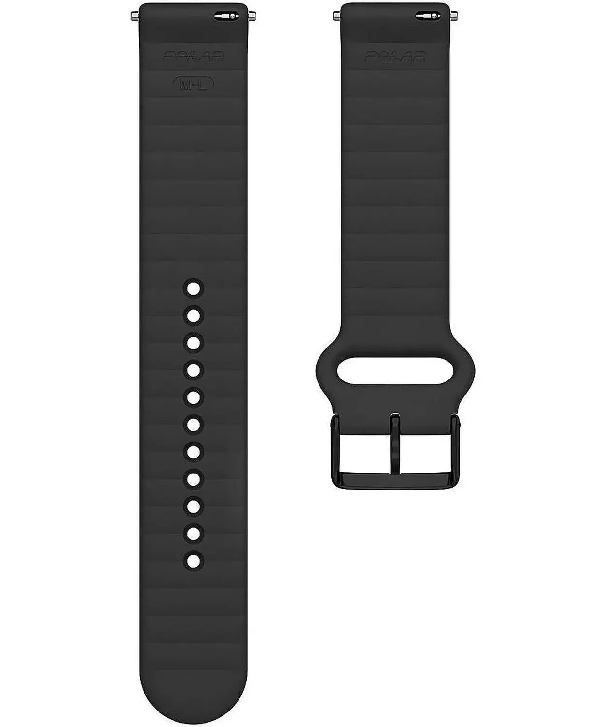 B-Ware Polar Armband Band Uhrarmband Silikon Schnellwechsel Schwarz 20 Mm Größe S M L - 725882063591