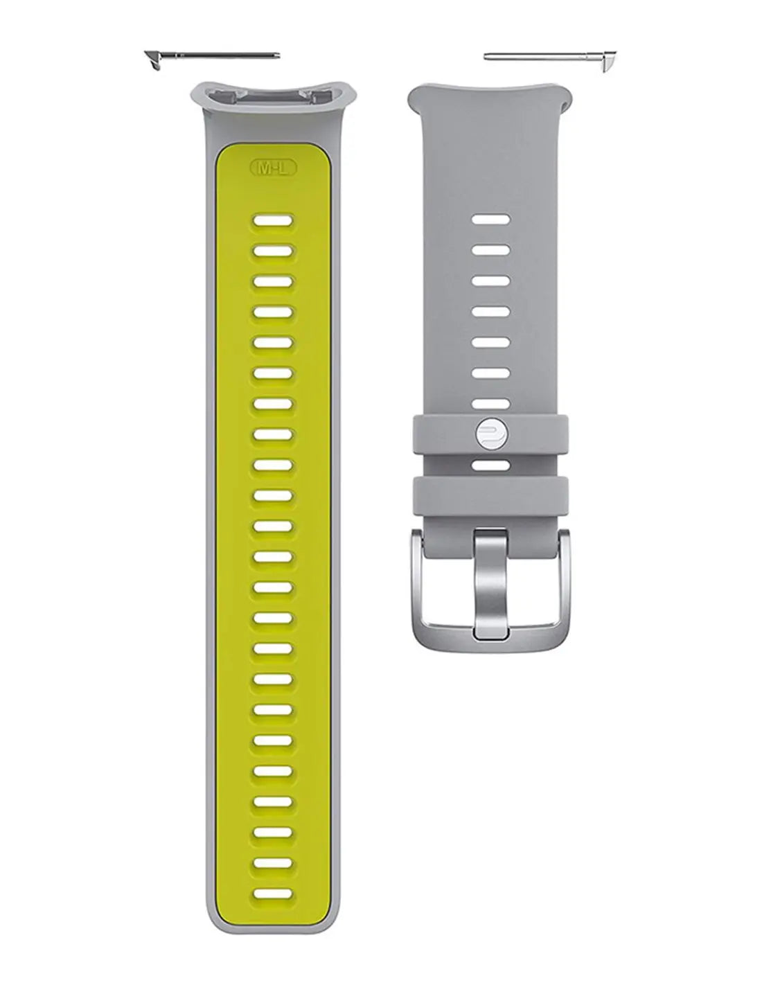 B-Ware Polar Uhrarmband Ersatzarmband Band Vantage V2 Silikon Band Grau Limette Onesize - 725882055602