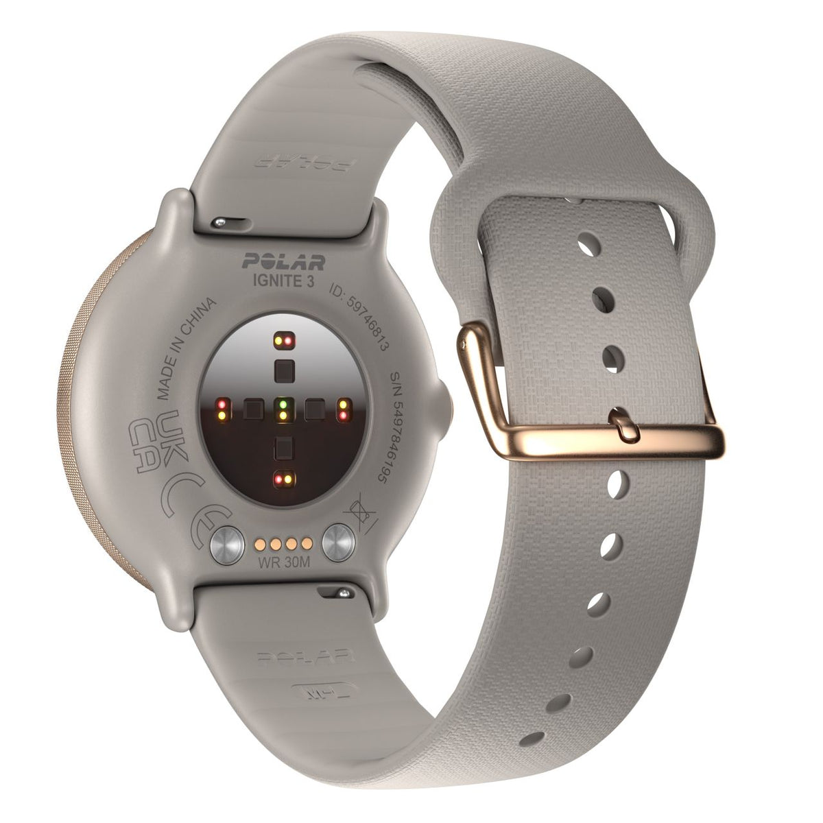 Polar Ignite 3 Uhr Smartwatch Sportuhr Multisportuhr GPS-Uhr greige sand800 - 0725882062501