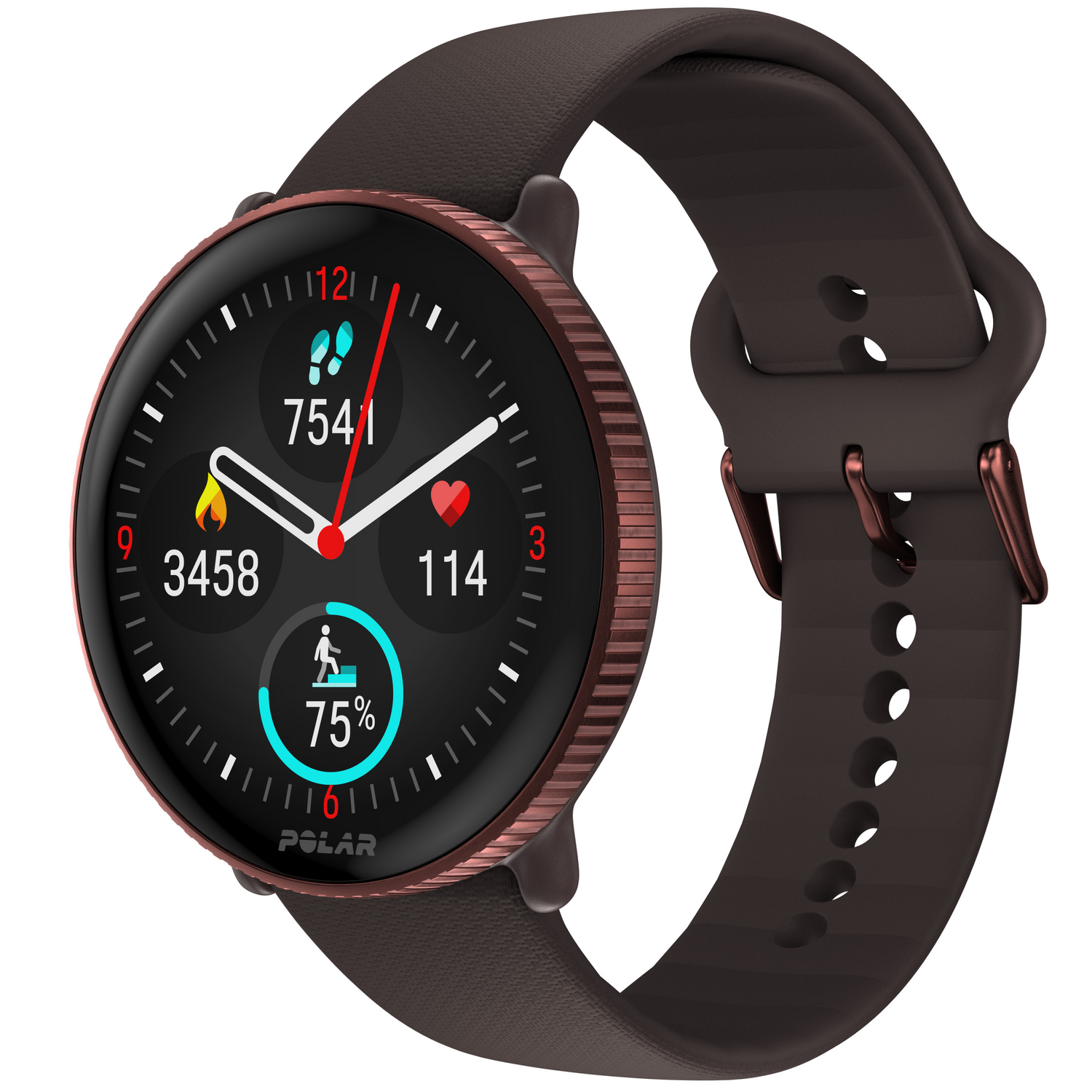 B-Ware Polar Ignite 3 Uhr Smartwatch Sportuhr Laufuhr Fitnessuhr Amoled Brown Copper - 725882062525