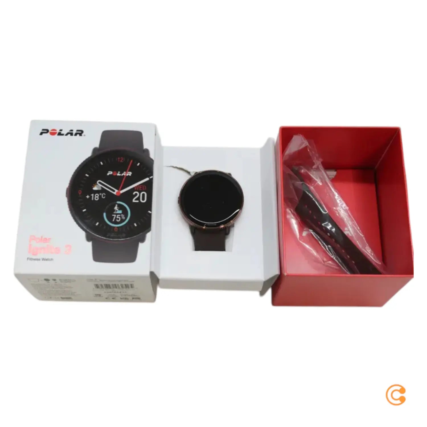 B-Ware Polar Ignite 3 Uhr Smartwatch Sportuhr Fitnessuhr Amoled Braun Siehe Text/Foto - 725882062525