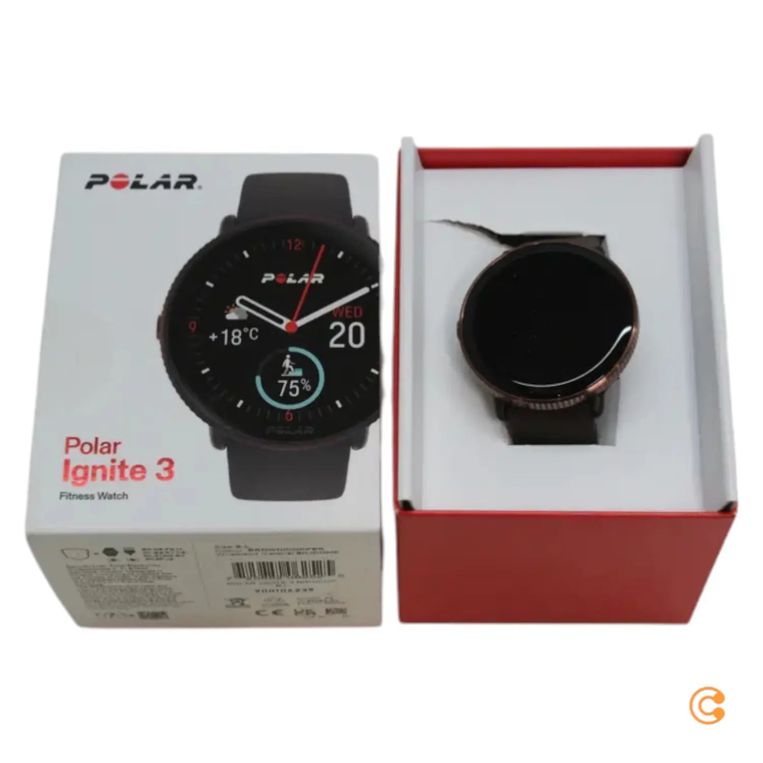 B-Ware Polar Ignite 3 Uhr Smartwatch Sportuhr Fitnessuhr Amoled Braun Siehe Text/Foto - 725882062525