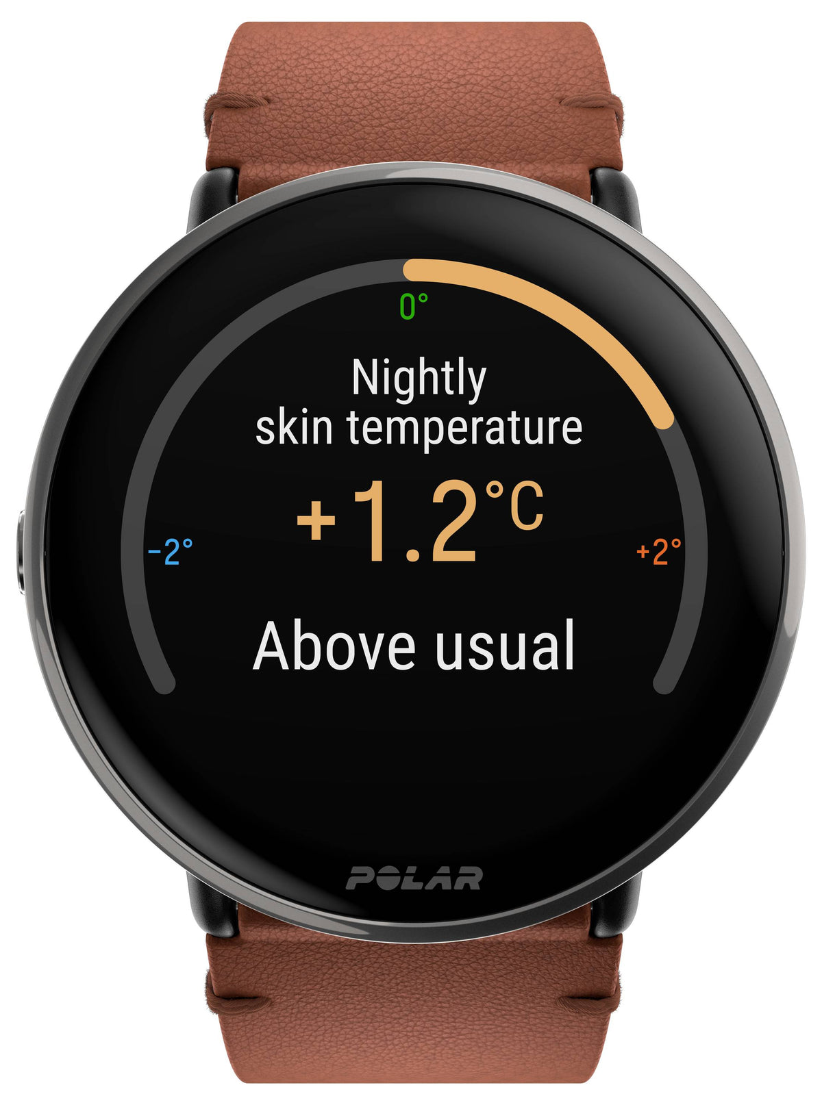 Polar Ignite 3 Titanium Leather Sportuhr 43 mm M/L Braun Fitnessuhr Tracker - 0725882064932