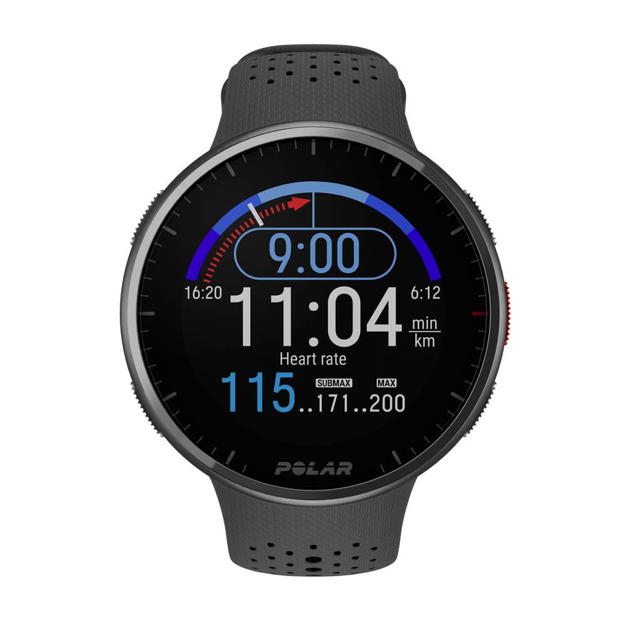 Polar Pacer Pro Hr Gps Pulsuhr Mit Brustgurt Carbon Sportuhr Sporttracker B-Ware - 725882063980