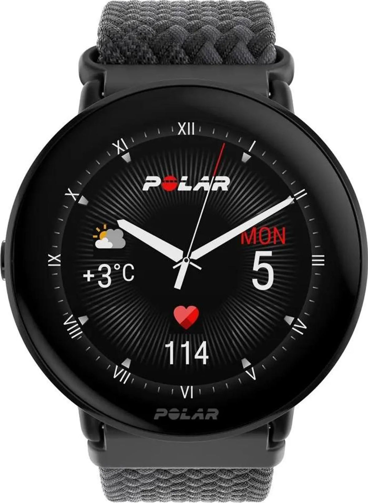 POLAR Sportuhr Fitnessuhr GPS Uhr Ignite 3 Armband Schwarz Größe S M L Unisex - 0725882066233