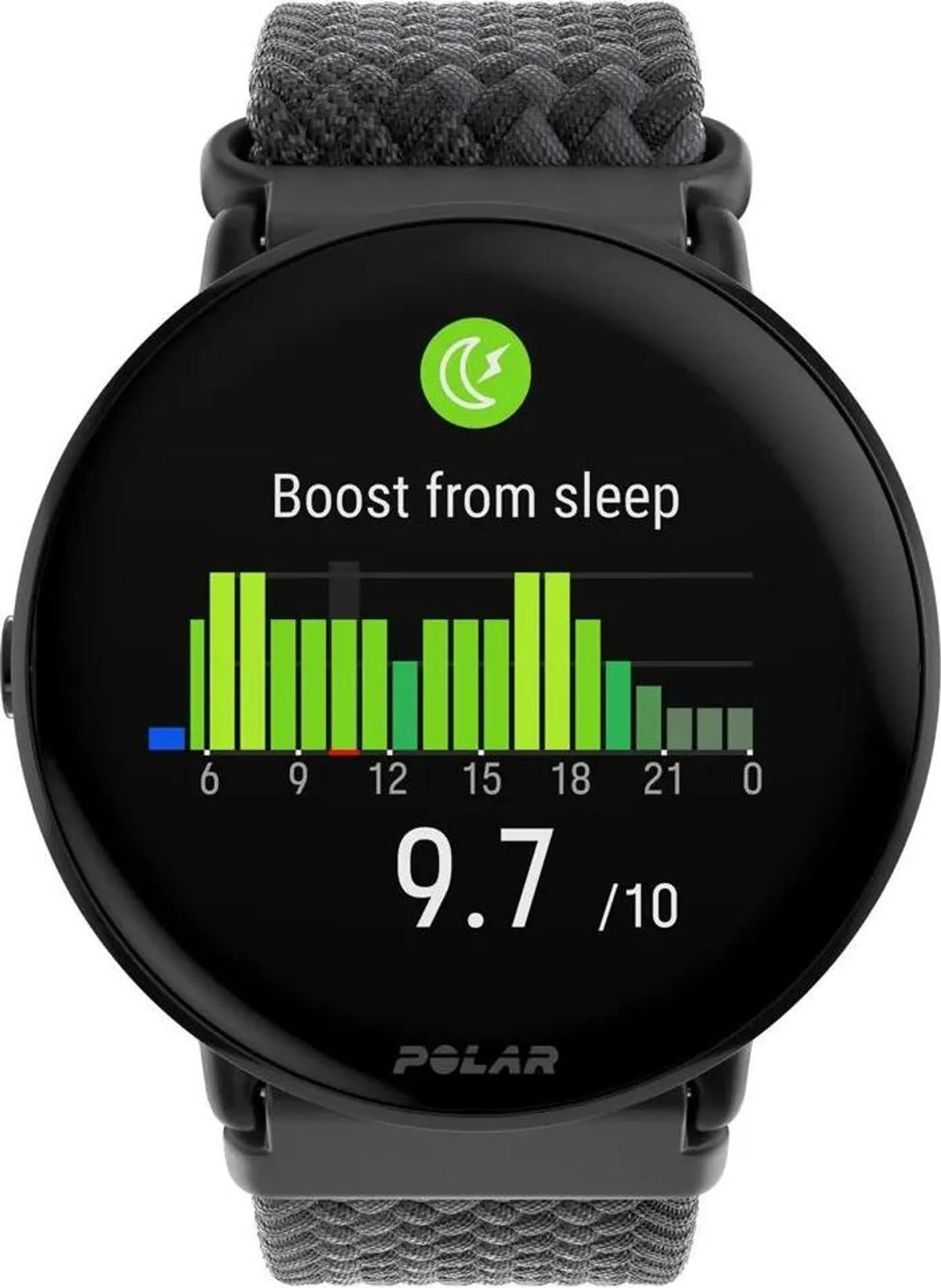 POLAR Sportuhr Fitnessuhr GPS Uhr Ignite 3 Armband Schwarz Größe S M L Unisex - 0725882066233