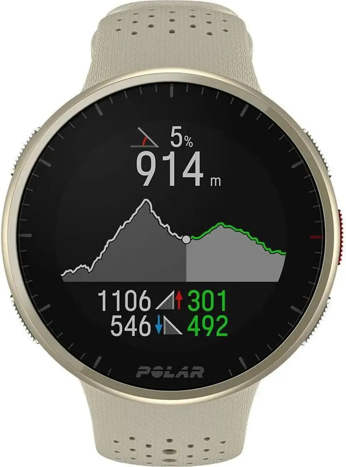 B-Ware Polar Gps Laufuhr Pacer Pro Sportuhr Uhr Smartwatch Fitnessuhr Beige Größe S M L - 725882064321