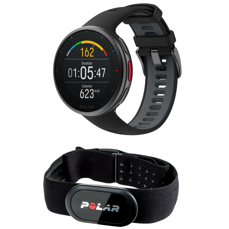 Polar VANTAGE V2 Sportuhr Laufuhr Bundle GPS H10 Brustgurt Schwarz Größe M / L - 0725882054872