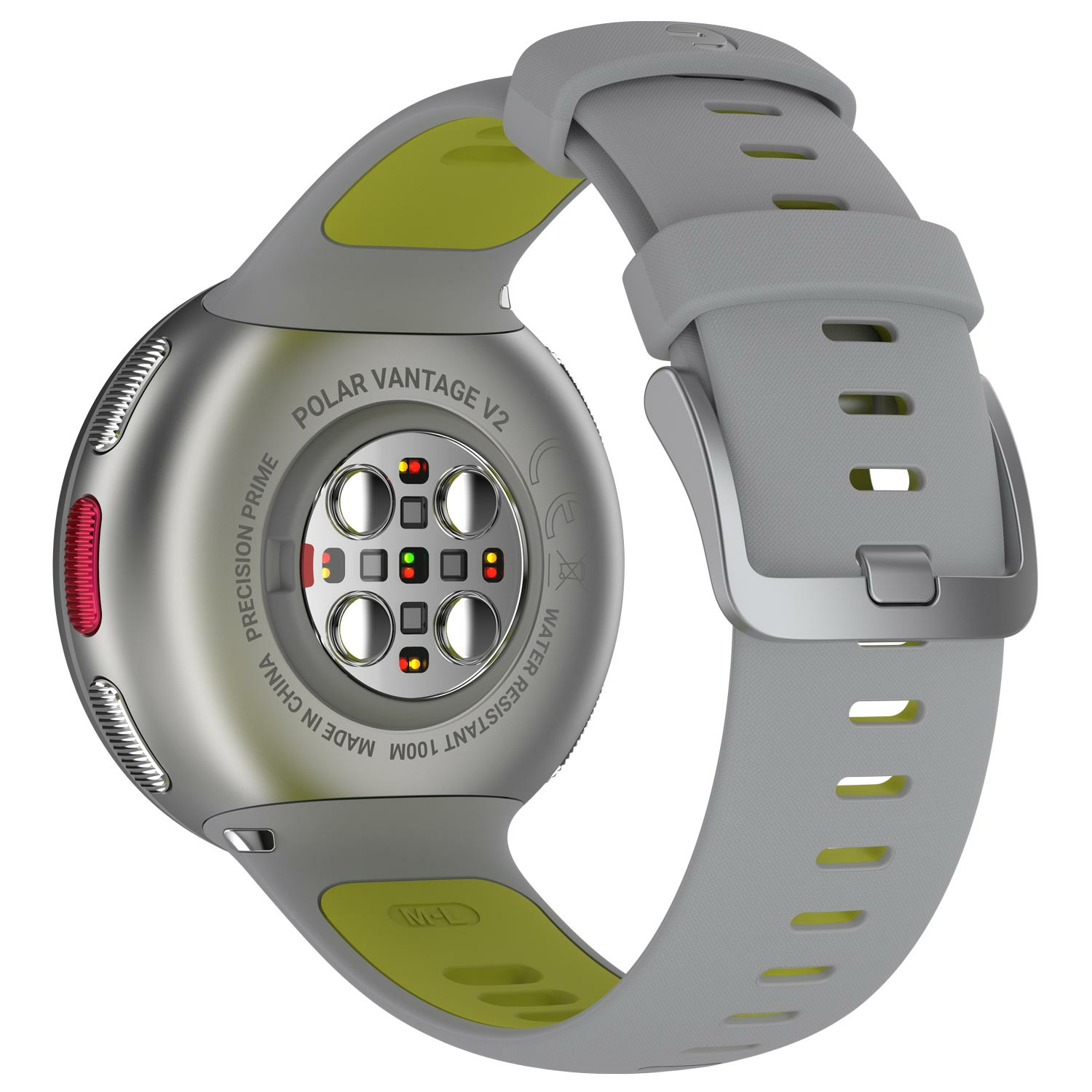 B-Ware Polar Vantage V2 Multisportuhr Smartwatch Sportuhr Fitness Grau Lime Größe M L - 725882055565