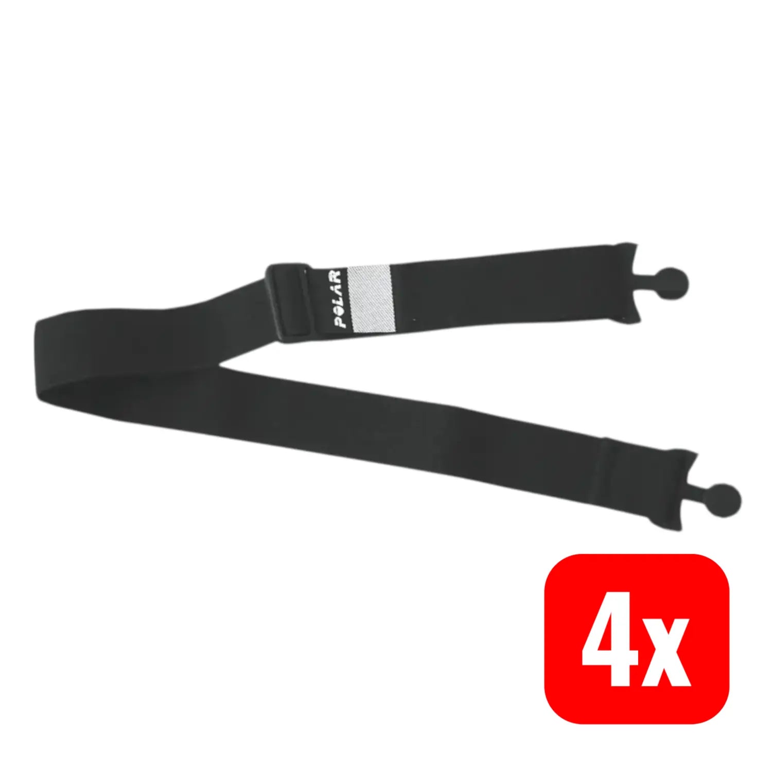 B-Ware Polar Strap Ersatz Brustgurt Für T31 T61 Ohne Sensor Größe M Schwarz 4 Stück - 725882017556