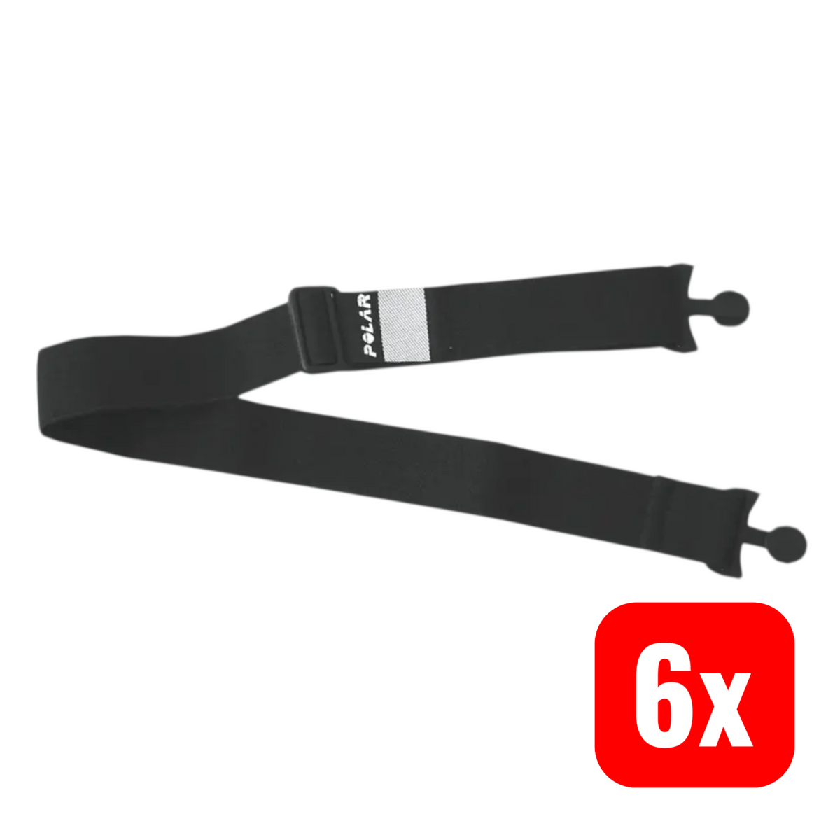 Polar Strap für T31 T61 Ersatz Brustgurt ohne Sensor Größe M schwarz 6 STÜCK - 0725882017556