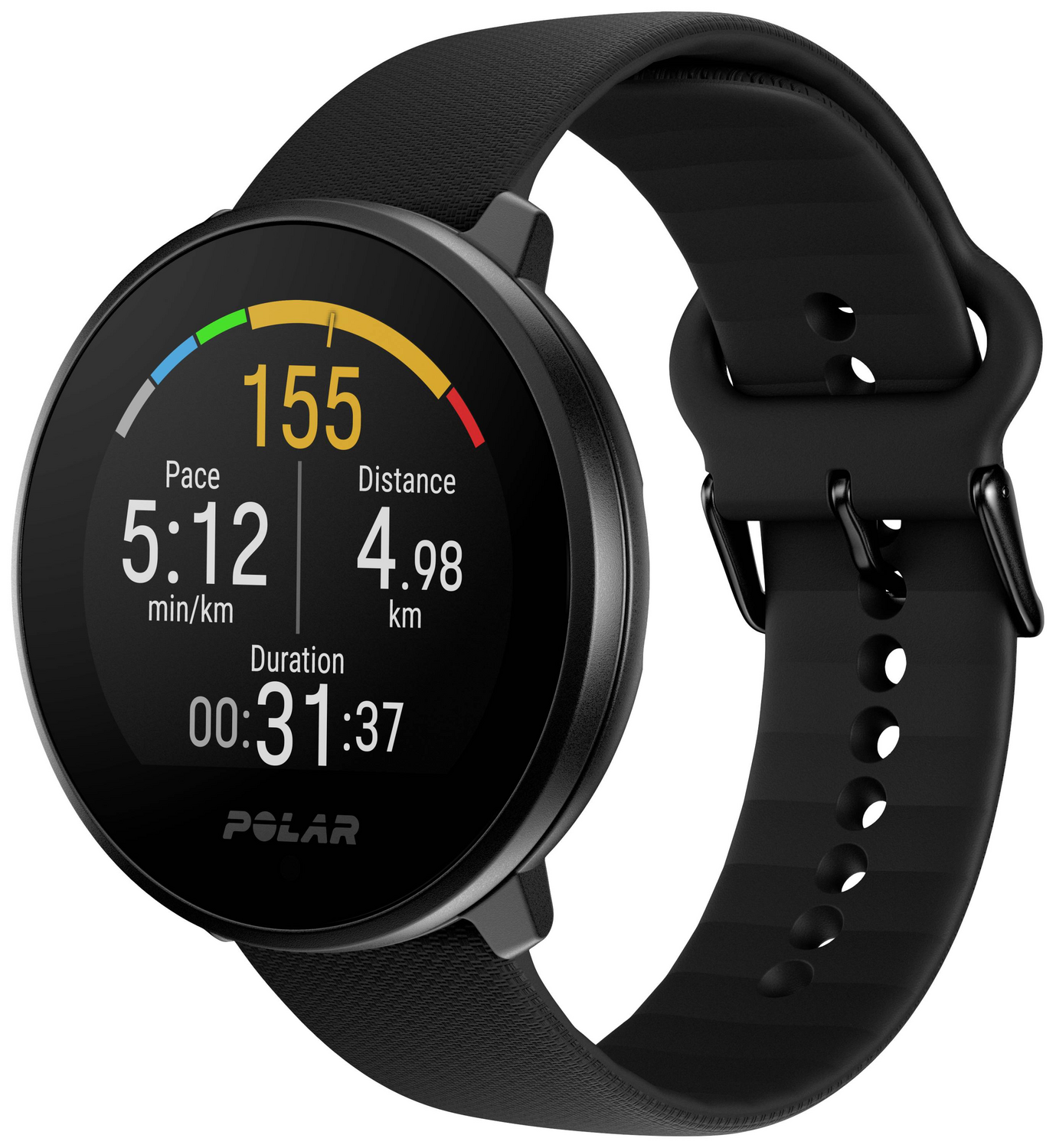 C-Ware Polar Unite Pulsuhr Fitnessuhr Smartwatch Sportuhr Uhr 43mm Schwarz Siehe Text - 725882064260