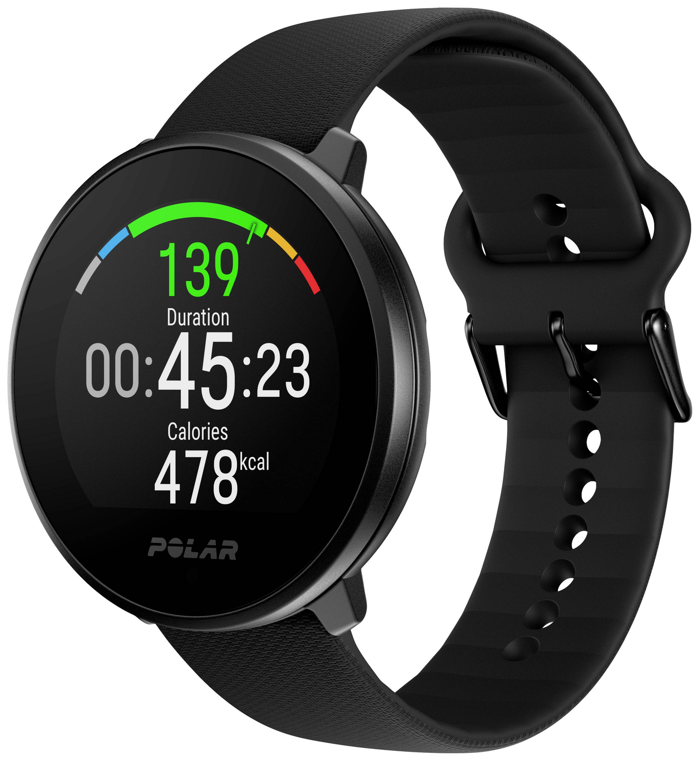 C-Ware Polar Unite Pulsuhr Fitnessuhr Smartwatch Sportuhr Uhr 43mm Schwarz Siehe Text - 725882064260