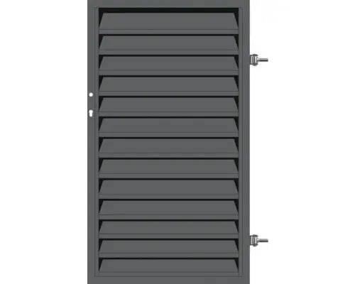 B-Ware Polbram Tor Pforte Einzeltor Anschlusstor Klaudia Mit Pfosten Anthrazit 90x120cm - 5905235208342
