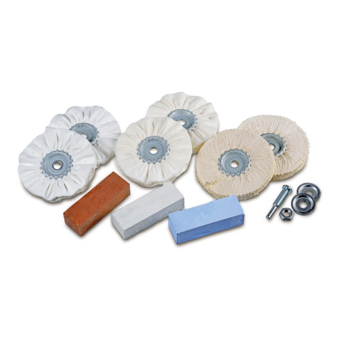 Osborn Polierset 10tlg Profi Polierwerkzeug Polierbedarf Aluminium Set B-Ware - 4013349602022