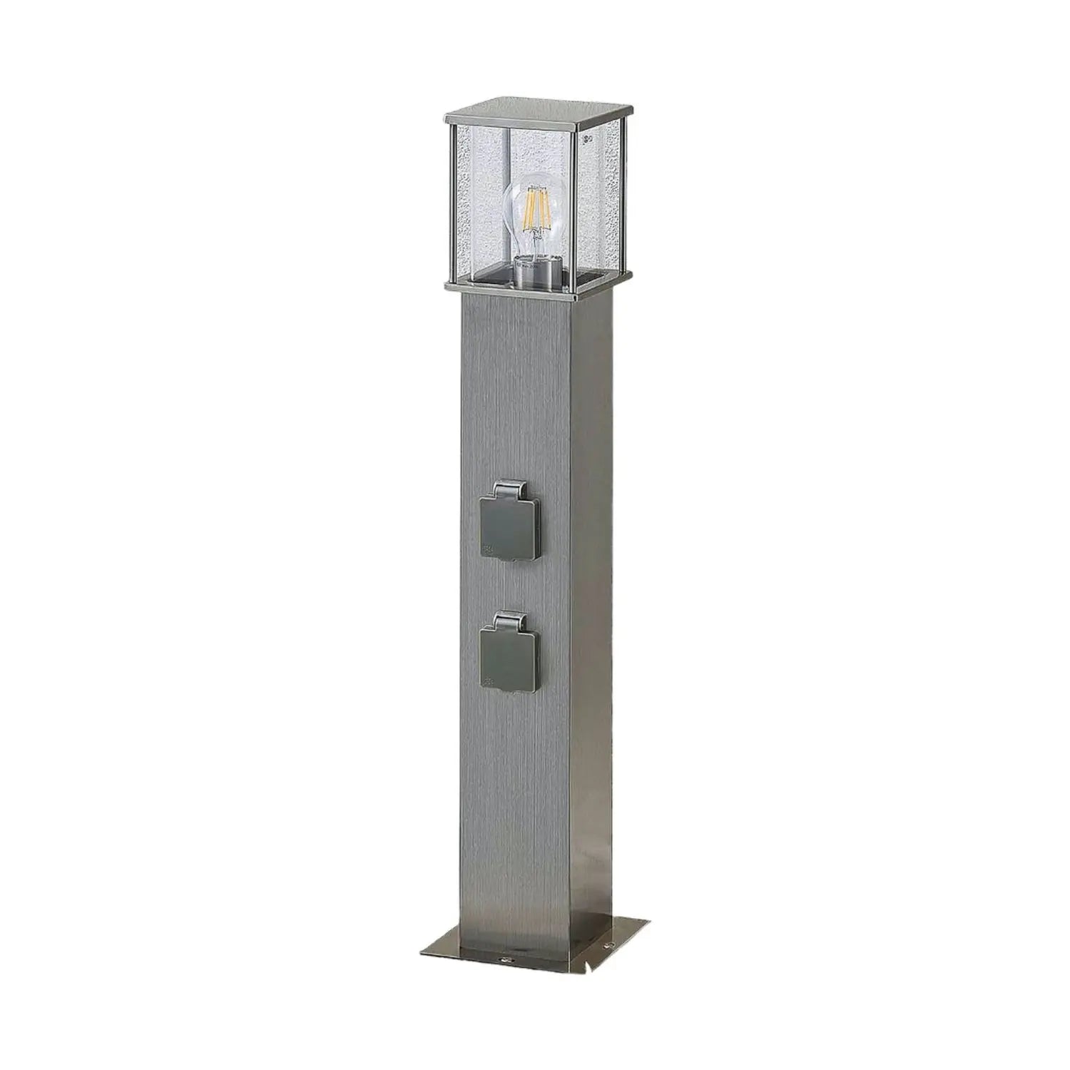 B-Ware Lindby Pollerleuchte Caspa Pollerlampe Wegeleuchte Gartenlampe Mit 2 Steckdosen