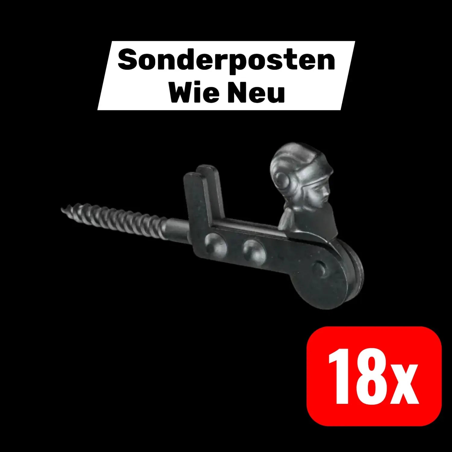 B-Ware Pollmann Fensterladen Feststeller Halter Fensterbeschlag Din Links Rechts 18 St - 4011338190628