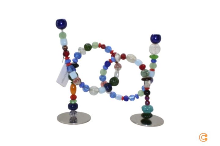 Pols Potten Beads Kerzenhalter Kerzenständer Glasperlen Siehe Text/Foto B-Ware