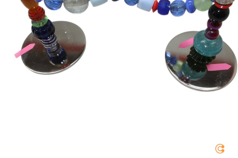 Pols Potten Beads Kerzenhalter Kerzenständer Glasperlen Siehe Text/Foto B-Ware