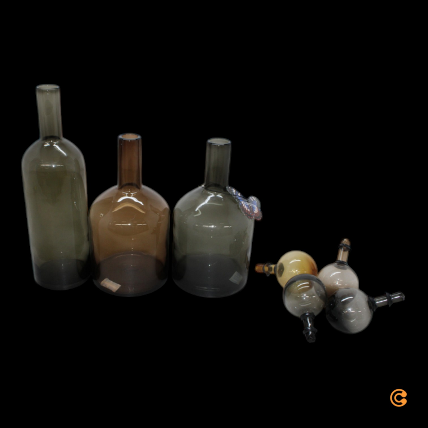 Pols Potten 8 Tlg. Flaschen Set Bubbles And Bottles Dekoflaschen Siehe Text/Foto B-Ware - 8718142046467