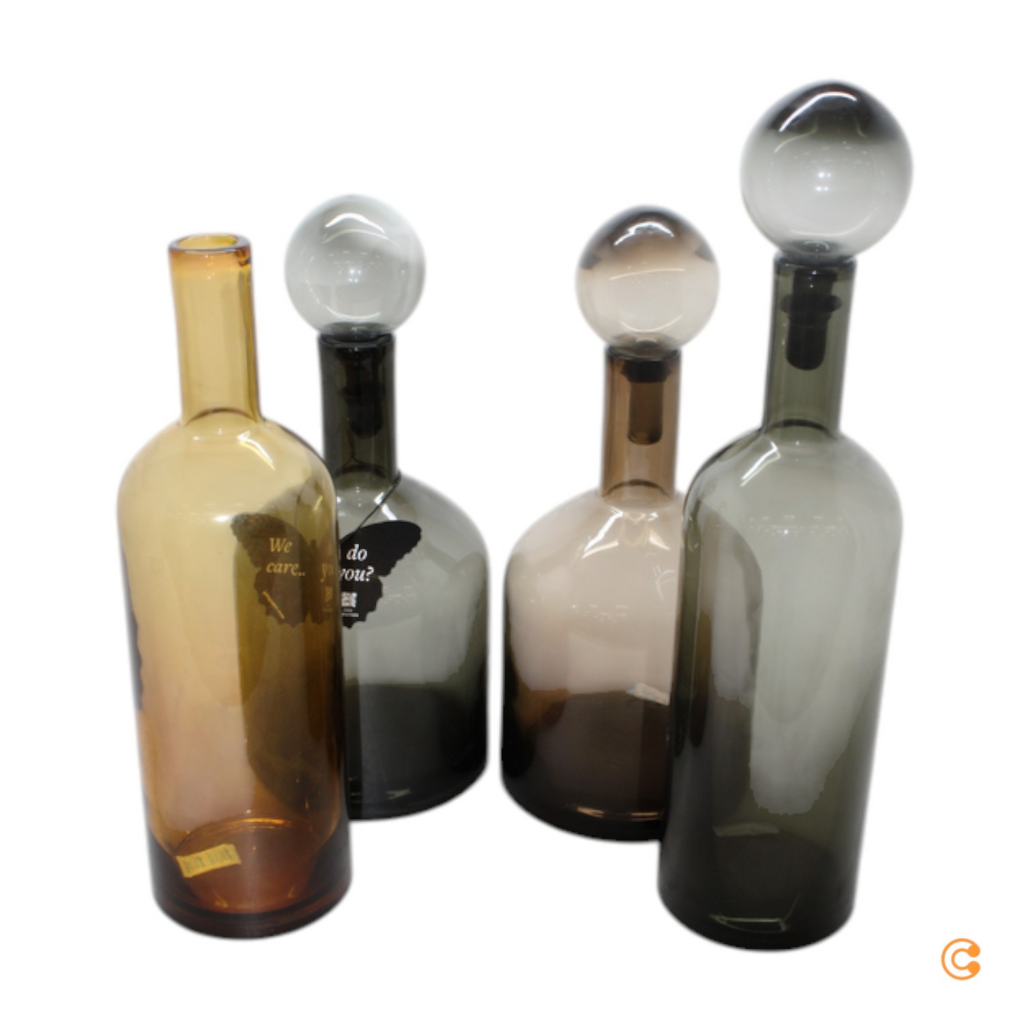 Pols Potten 8 Tlg. Flaschen Set Bubbles And Bottles Dekoflaschen Siehe Text/Foto B-Ware - 8718142046467
