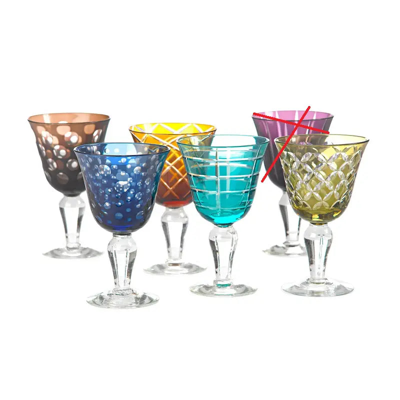 B-Ware Pols Potten Cuttings Weinglas Gläser Glas Trinkglas 6er Set Siehe Text/Foto - 8718142006447