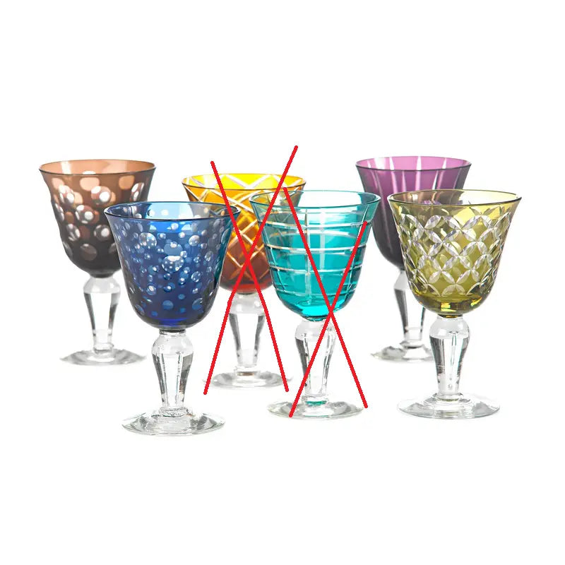 B-Ware Pols Potten Cuttings Weinglas Gläser Glas Trinkglas 6er Set Siehe Text/Foto122 - 8718142006447