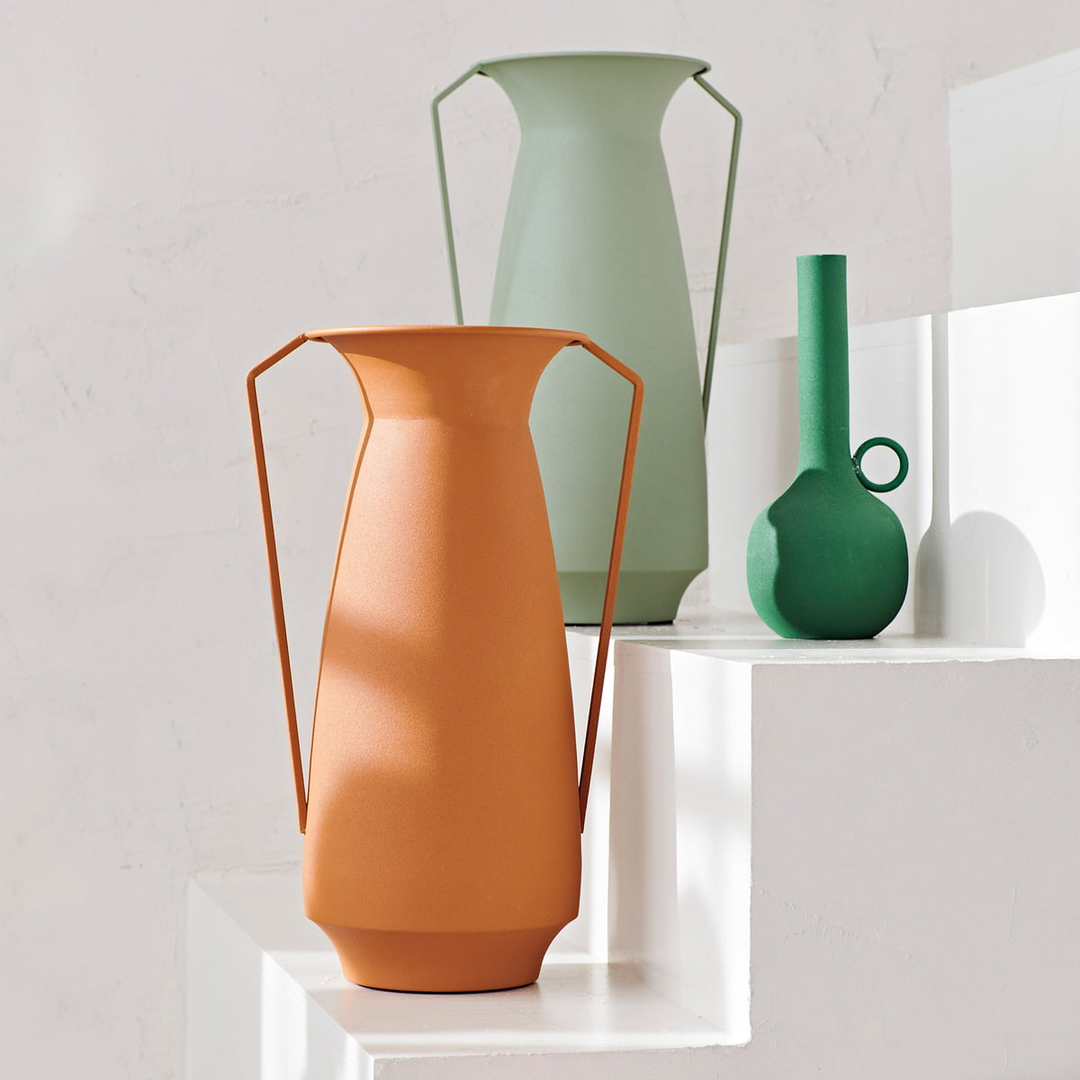Pols Potten Vase Blumenvase Gefäß Roman Vase Mattgrün Eisen 4er Siehe Text/Foto B-Ware - 8718142059856