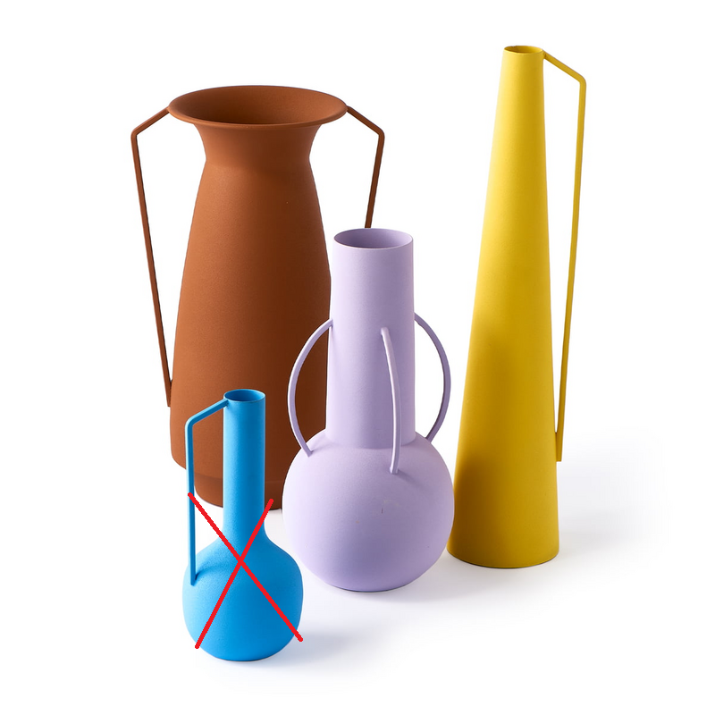 Pols Potten Vase Krug Roman Bunt Matt 4er Set Römische Kunst Siehe Text/Foto B-Ware - 8718142064027