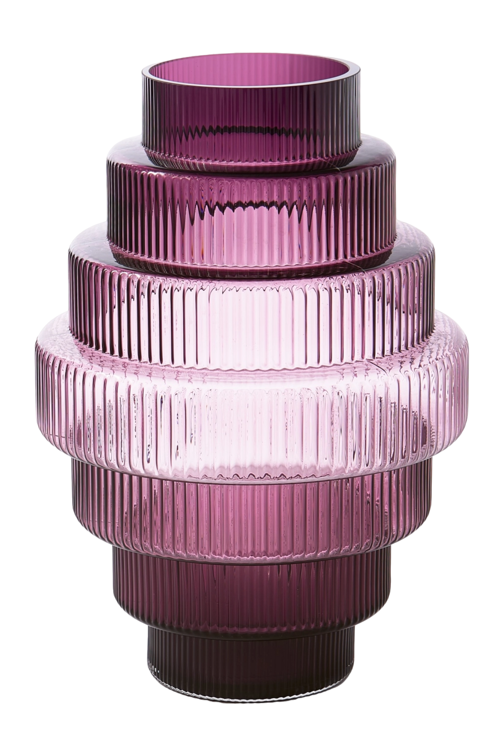 Pols Potten Steps Vase Dekorationsgefäß Blumenvase L Dunkles Lila B-Ware - 8718142070769
