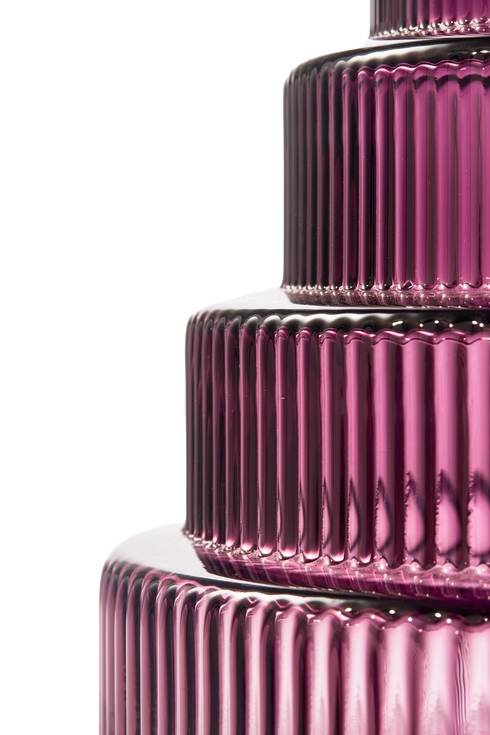 Pols Potten Steps Vase Dekorationsgefäß Blumenvase L Dunkles Lila B-Ware - 8718142070769