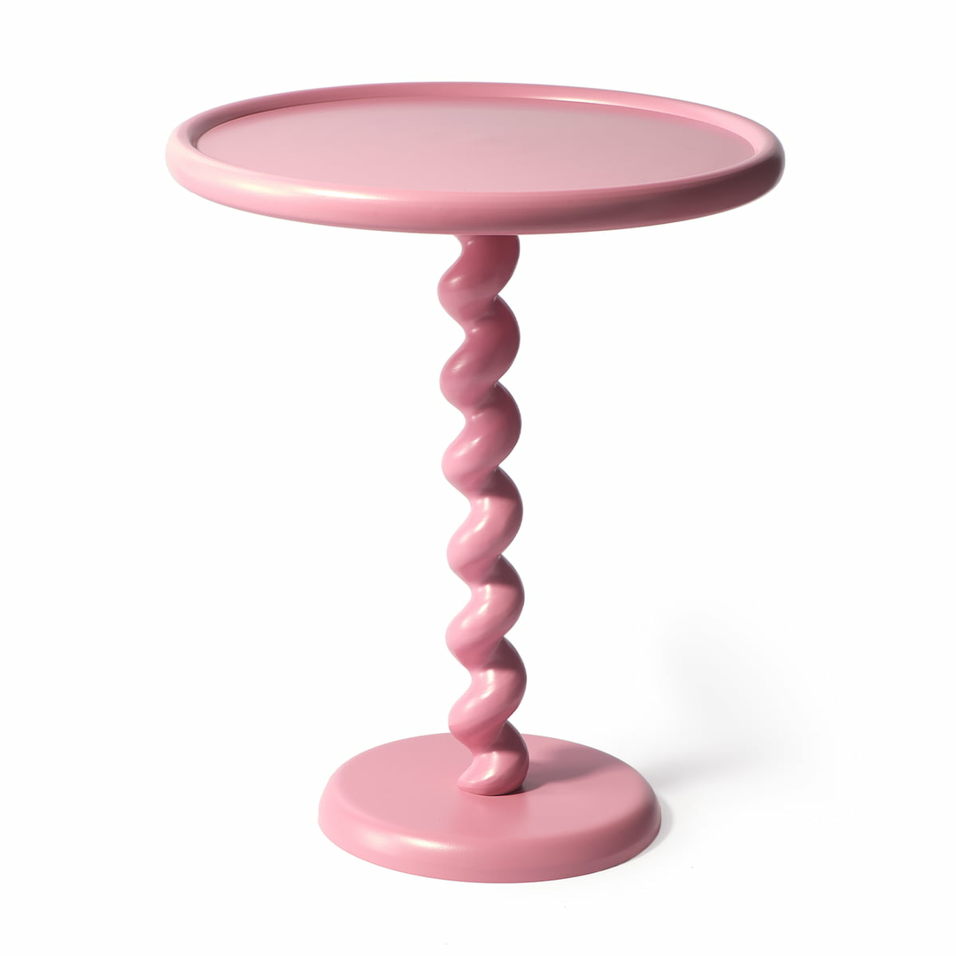 Pols Potten Twister Beistelltisch Tisch Sofatisch Couchtisch Hellrosa B-Ware - 8718142063433