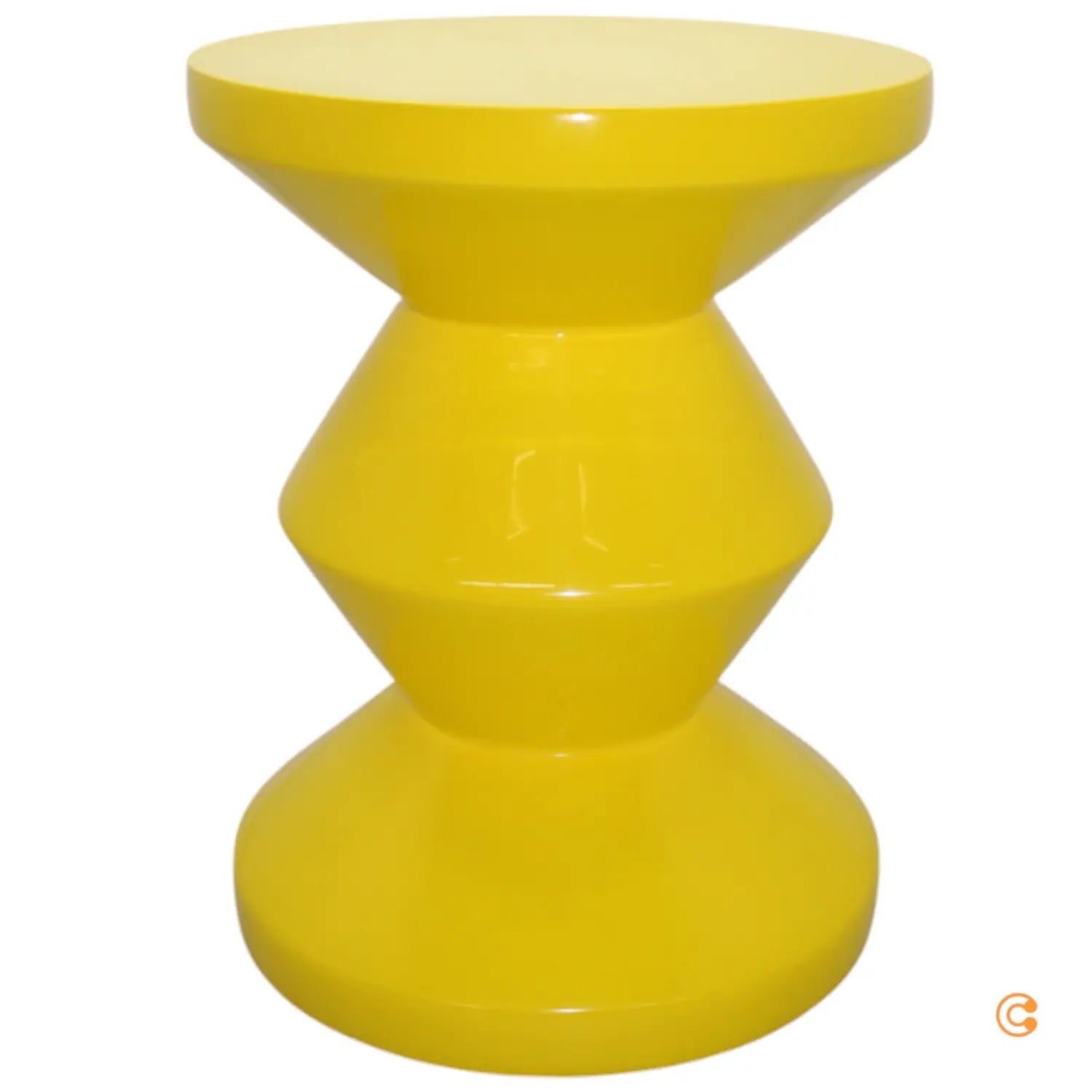 Pols Potten Zig Zag Hocker Sitzhocker Tisch Beistelltisch Gelb Siehe Text/Foto B-Ware - 8718142009783