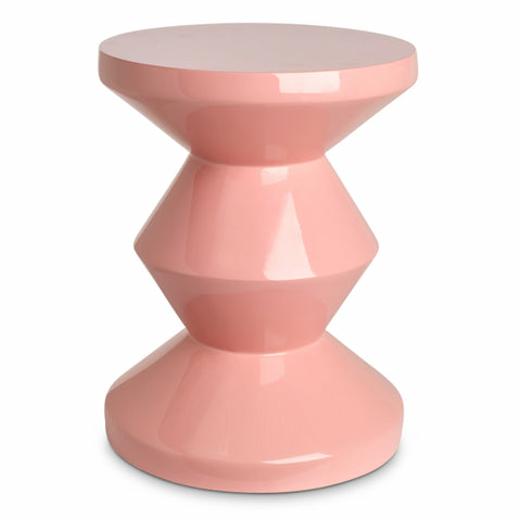 B-Ware Pols Potten Zig Zag Hocker Sitzhocker Beistelltisch Tisch Rosa H 46 X ø 35,5 Cm - 8718142049086