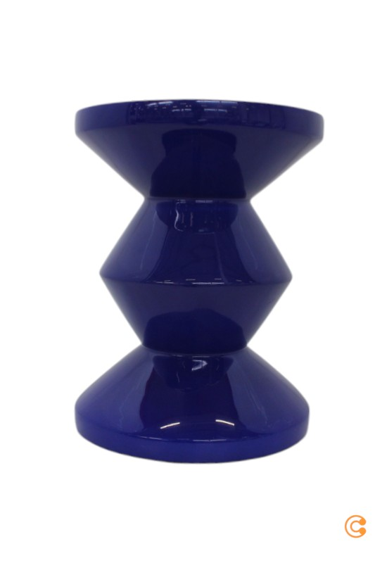 Pols Potten Zig Zag Hocker Dunkelblau Lackiert Sitzhocker Sitz Siehe Text/Foto B-Ware - 8718142064386