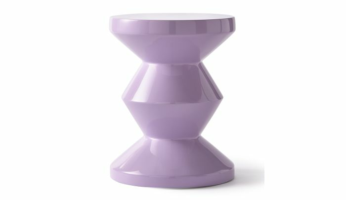 B-Ware Pols Potten Zig Zag Hocker Sitzhocker Dekohocker Design Tritthocker Lila Flieder - 8718142068612