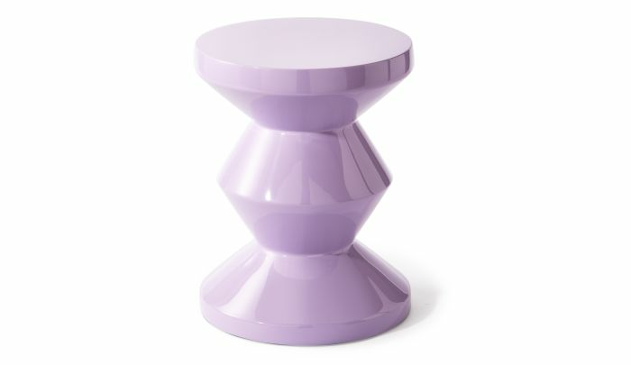 B-Ware Pols Potten Zig Zag Hocker Sitzhocker Dekohocker Design Tritthocker Lila Flieder - 8718142068612