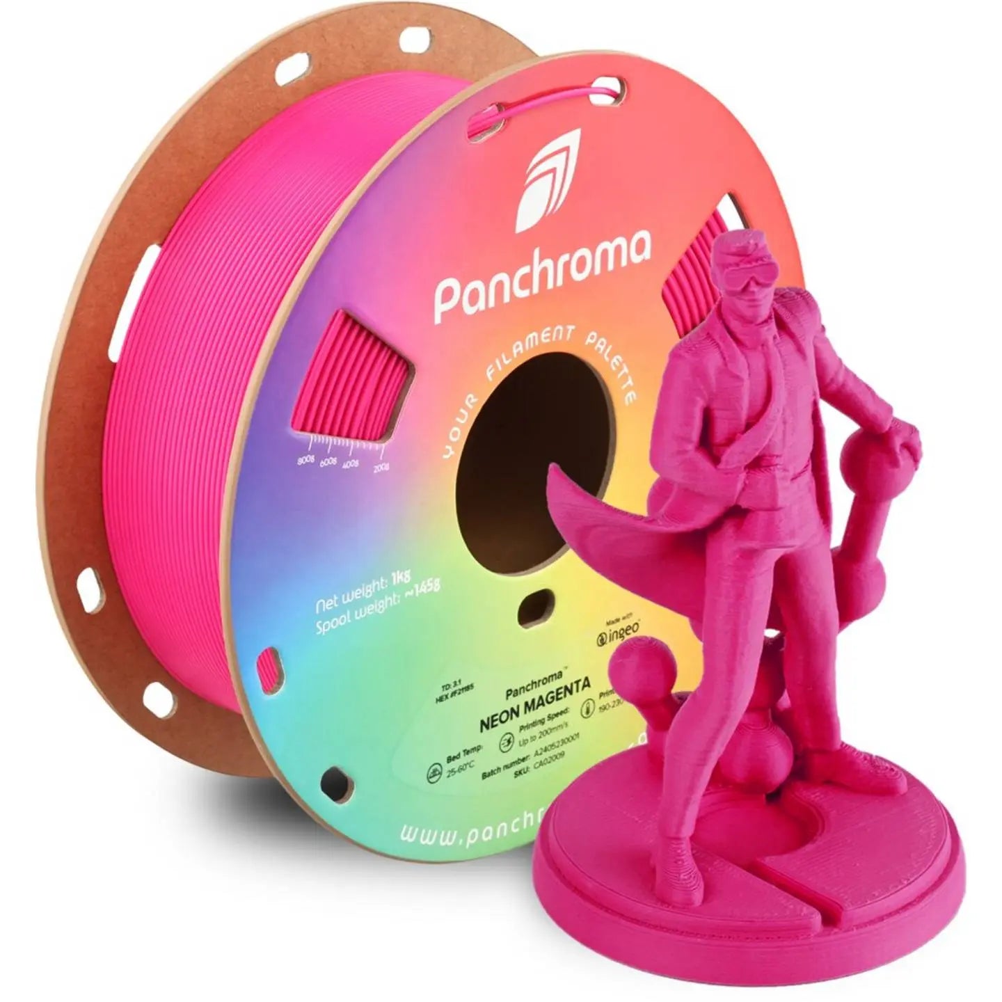 B-Ware Polymaker Filament Druckmaterial Pla 1,75mm 3 D Drucker Neon Magenta Panchroma - 6938936714446